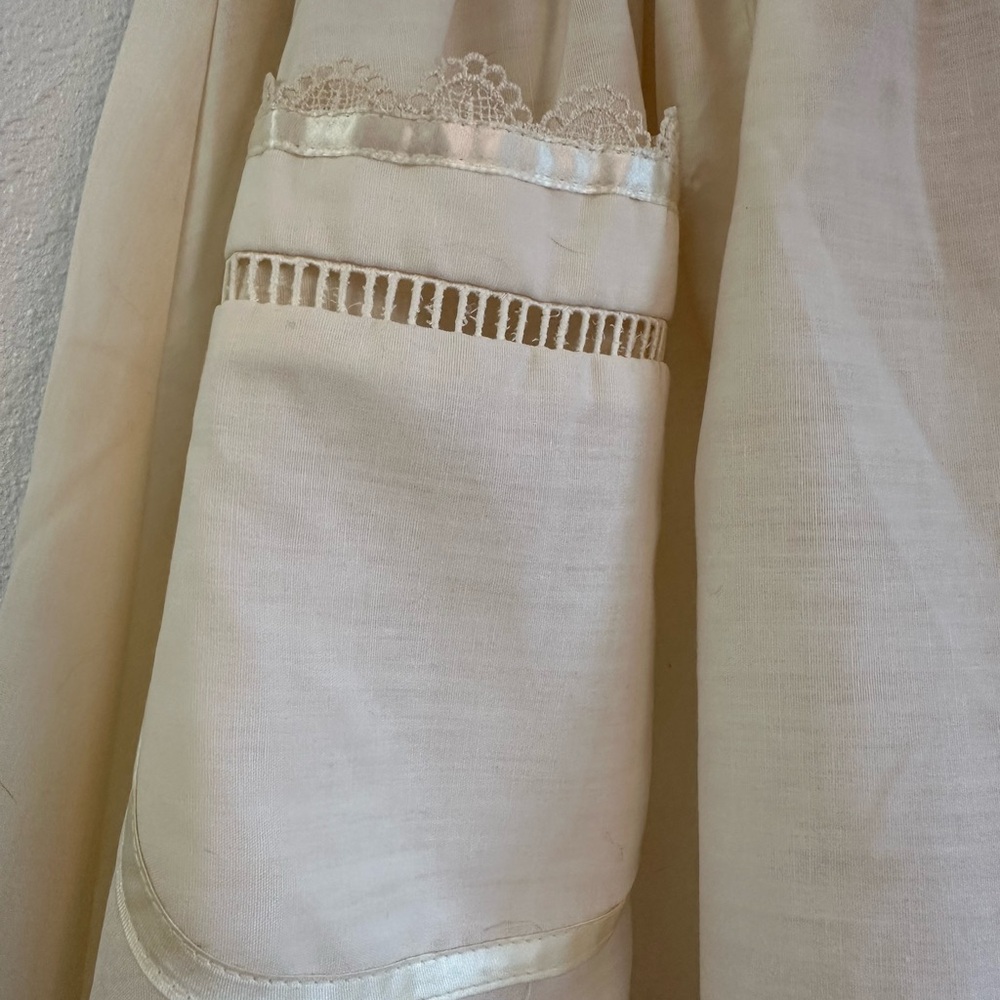 Elegant Cream Gunne Sax Apron - Picture 6 of 9